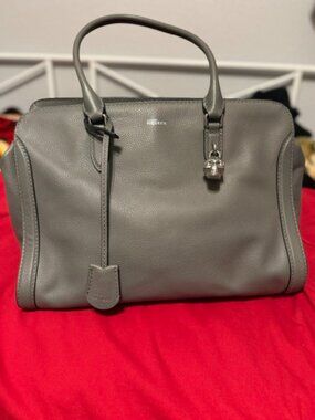 Alexander McQueen Tote Bag with Skull Charm and Clochette